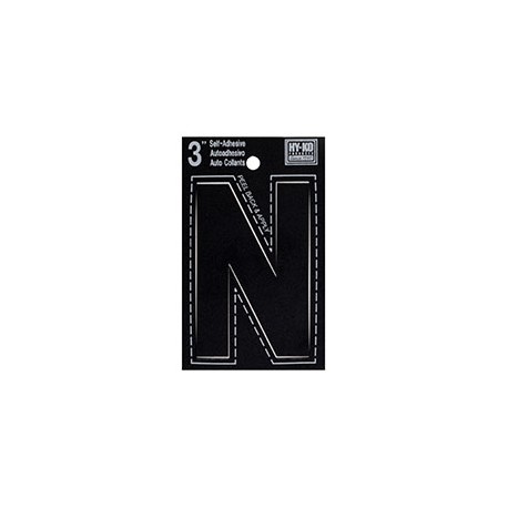 LETRA "N" DE VINILO 7.62 CM