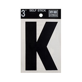 LETRA "K" DE VINILO 7.62 CM