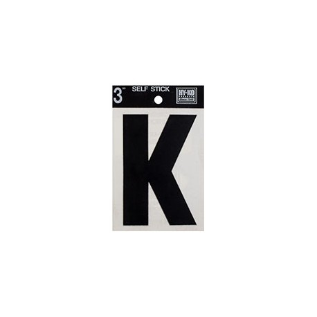 LETRA "K" DE VINILO 7.62 CM