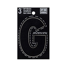 LETRA "G" DE VINILO 7.62 CM