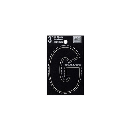 LETRA "G" DE VINILO 7.62 CM