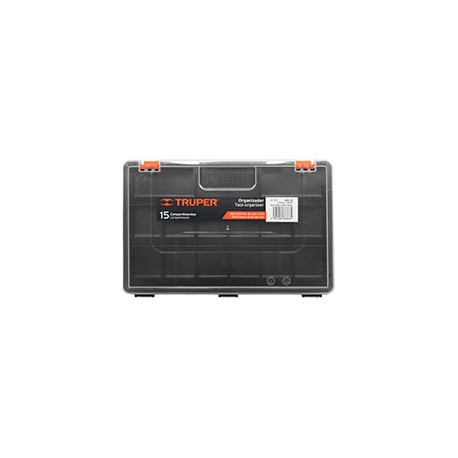 ORGANIZADOR DE 29 X 18 X 4.5 CM CON 15 COMPARTIMENTOS