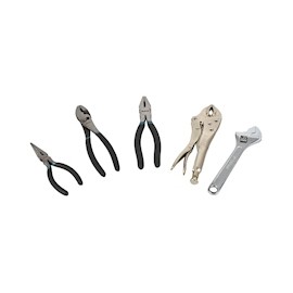 JUEGO DE PINZAS Y LLAVE MULTIUSOS ACERO ANVIL 5 PIEZAS