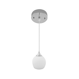LÁMPARA COLGANTE BOLA BLANCA E26 DE 110 X 13.5 CM