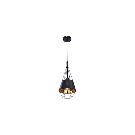 MINI COLGANTE PARA TECHO APOLO 19 X 19 X 243.50 CM NEGRO DECOR LIVING