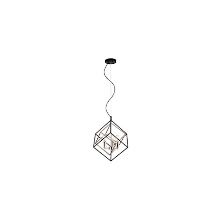 COLGANTE DE 3 LUCES VICTORIOUS 44 X 44 X 50 CM NEGRO DECOR LIVING