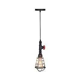 COLGANTE PARA TECHO HANNOVER 5 X 5 X 156 CM NEGRO DECOR LIVING