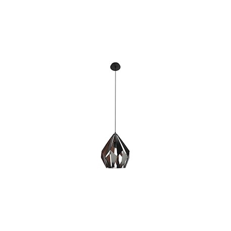 LUMINARIO COLGANTE INCANDESCENTE DE 183 X 30.5 CM NEGRO