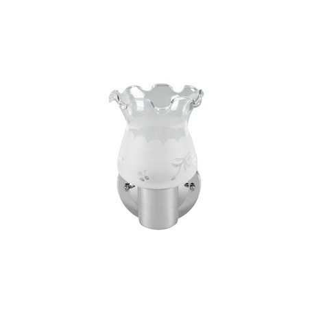 LÁMPARA DE PARED TULIPAN ROTATIVO 1 LUZ E26 19.5 CM NIQUEL