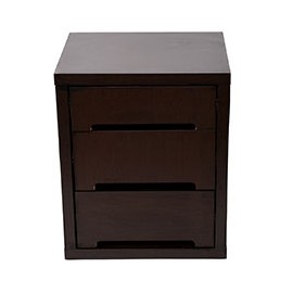 BURÓ 3 CAJONES CAFÉ OSCURO 50 X 60 X 39 CM