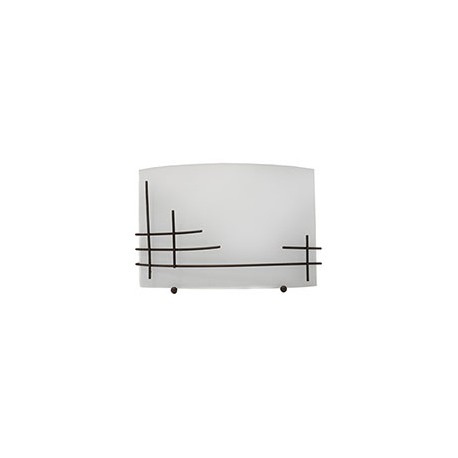 LÁMPARA DE PARED FORJA 1 LUZ E26 31 CM BLANCO