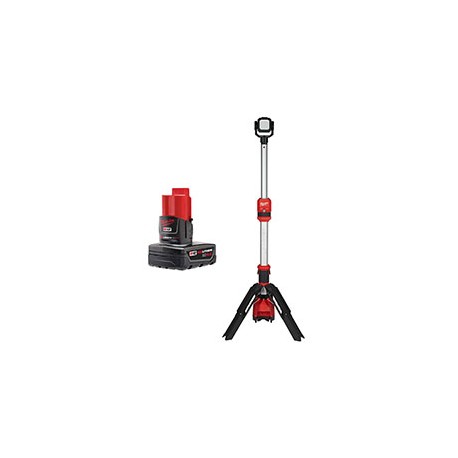 LAMPARA DE TORRE ROCKET M12 CON BATERÍA DE 4.0 AMP