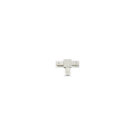 CONECTOR PARA RIEL "T" ALUMINIO BLANCO