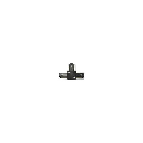 CONECTOR PARA RIEL "T" ALUMINIO NEGRO