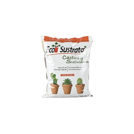 SUSTRATO ORGÁNICO PARA CACTUS Y SUCULENTAS 8 L CAFÉ ECO SUSTRATO
