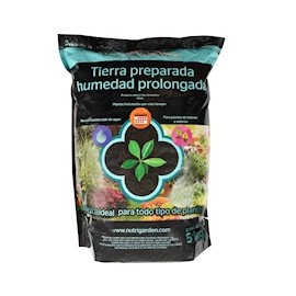 TIERRA PREPARADA HUMEDAD PROLONGADA 5 KG NEGRO NUTRIGARDEN