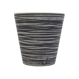 MACETA ECOLÓGICA MADRID DE RESINA 15 X 15 CM GRIS