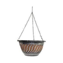 MACETA DE FIBRA DE COCO 53 X 31 CM GRIS PRIDE GARDEN PRODUCTS
