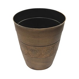 MACETA DE PLÁSTICO SIERRA 12" DORADA