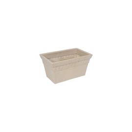 MACETA RECTANGULAR BEIGE 18.7"
