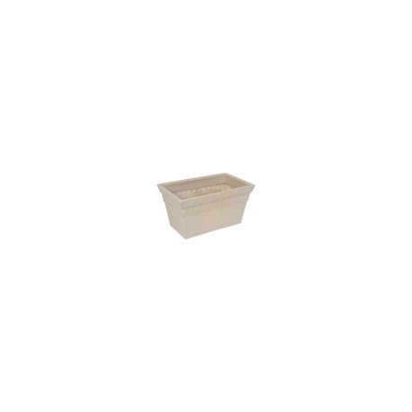 MACETA RECTANGULAR BEIGE 18.7"