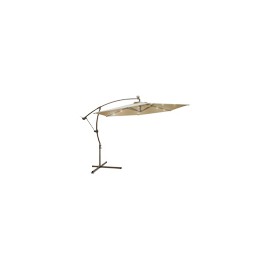 SOMBRILLA SUSPENDIDA CAFÉ CLARO 300 X 293 CM DE ACERO