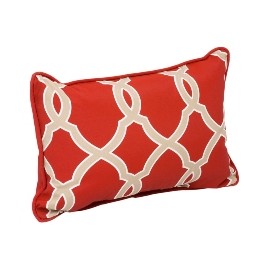 ALMOHADA LUMBAR ROJO 50.8 X 33.02 X 12.7 CM