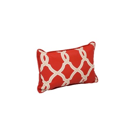 ALMOHADA LUMBAR ROJO 50.8 X 33.02 X 12.7 CM