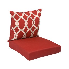 JUEGO DE COJINES ACOLCHADOS ROJO 2 PIEZAS