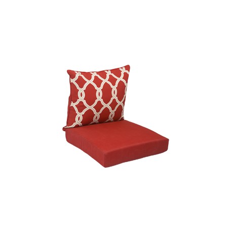 JUEGO DE COJINES ACOLCHADOS ROJO 2 PIEZAS