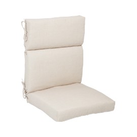 COJÍN DE RESPALDO ALTO DE REEMPLAZO BEIGE 60.9 X 52 X 9.5 CM