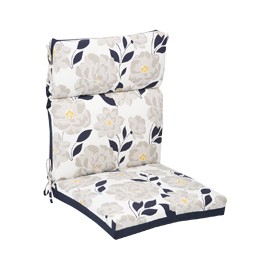 COJÍN DE RESPALDO ALTO DE REEMPLAZO AZUL 60.9 X 52 X 9.5 CM
