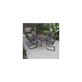 COMEDOR PARA JARDÍN WALLER PARK MULTICOLOR 7 PIEZAS