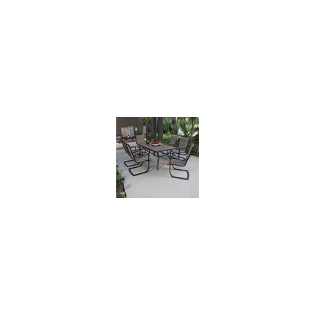 COMEDOR PARA JARDÍN WALLER PARK MULTICOLOR 7 PIEZAS