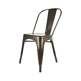 SILLA FIJA GUNMETAL BRONCE ACERO