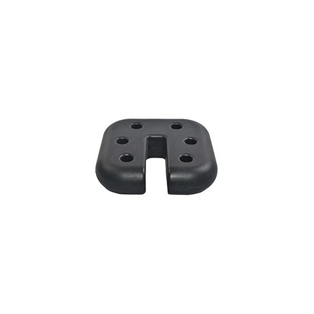PLACA DE PESO PARA TOLDO CUADRADA APILABLE DE 19 X 4.7 CM NEGRO ACERO 4 PIEZAS