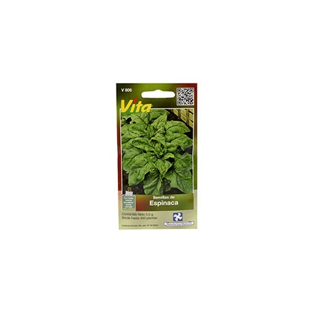 SEMILLAS DE ESPINACA 5.0 GR VERDE VITA