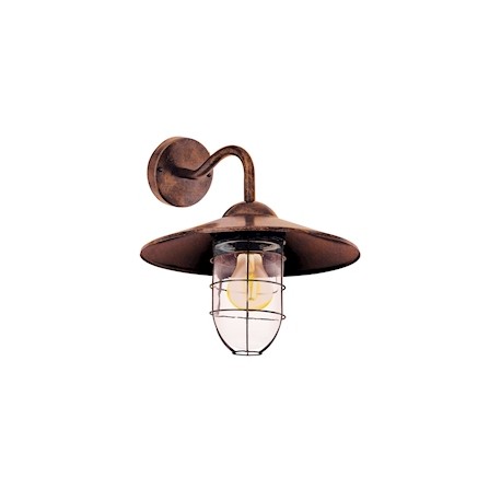 LUMINARIO DE TECHO LED DE 30 X 25 X 25 CM COBRE