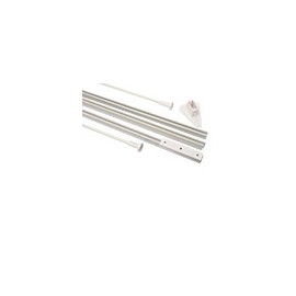 RIEL FLEXIBLE PARA CORTINA DE BAÑO BLANCO