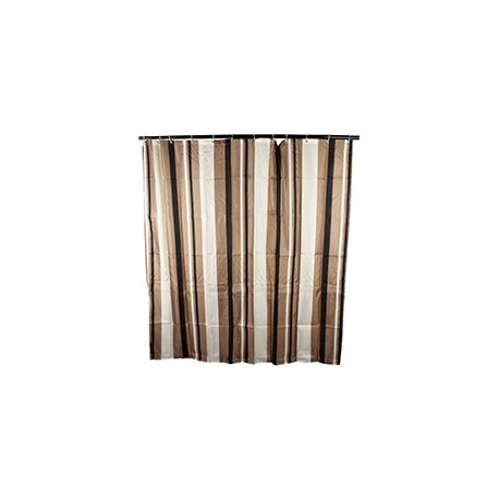 CORTINA PARA BAÑO CAPUCHINO REAL DE 180 X 180 CM CAFÉ MENYRE