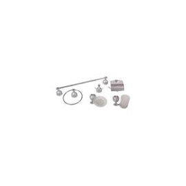 ACCESORIOS PARA BAÑO LATZIA CROMO/SATÍN 6 P