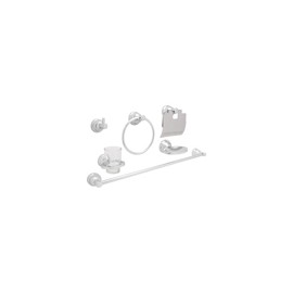 JUEGO DE ACCESORIOS DE BAÑO ALANA 6 PIEZAS CROMO
