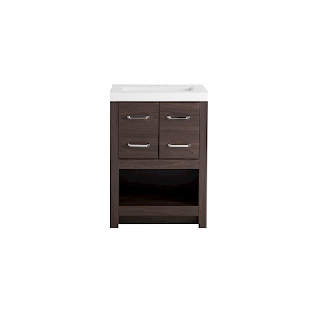 GABINETE PARA BAÑO FIORENZA CAFÉ CON LAVABO 87.4 X 42.7 X 62.2 CM DE PISO