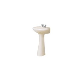 LAVABO CON PEDESTAL AUSTRIA 4" HUESO