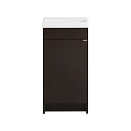 GABINETE PARA BAÑO WELLINGTON CHOCOLATE CON LAVABO 87.96 X 43.18 X 32.39 CM DE PISO
