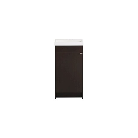 GABINETE PARA BAÑO WELLINGTON CHOCOLATE CON LAVABO 87.96 X 43.18 X 32.39 CM DE PISO