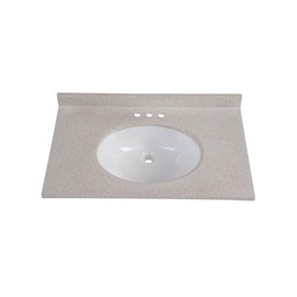LAVABO COLORPOINT EMPOTRABLE MÁRMOL RECTANGULAR GRIS CLARO 77.41 CM