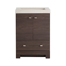 GABINETE PARA BAÑO CLIFTON CAFÉ CON LAVABO 87.3 X 62.2 X 42.5 CM DE PISO