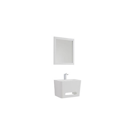 VANITY SAN DENIS 40 X 58 CM, BLANCO CON TOALLERO Y