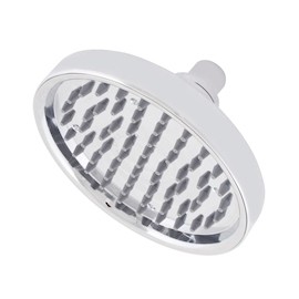 CABEZAL DE REGADERA REDONDO 1 FUNCIÓN DE LLUVIA 15.2 CM ACERO